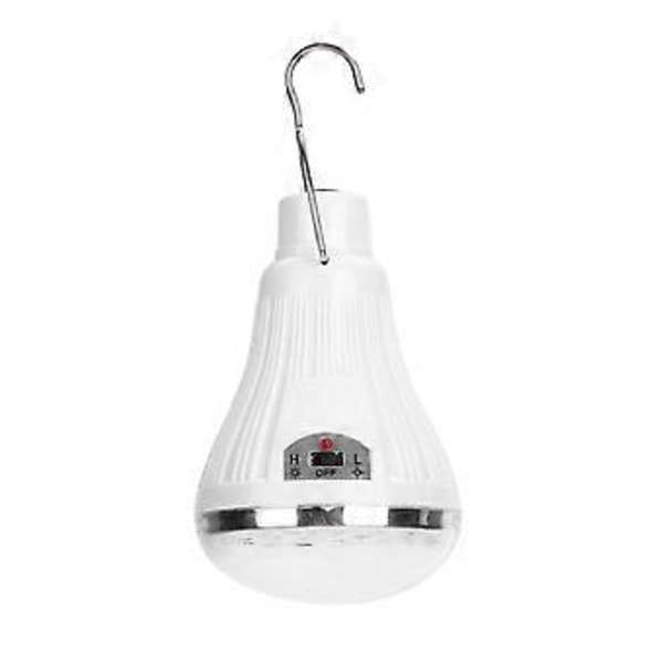 Solcellepanel LED Lampe Pære Bærbar Utendørs Camping Telt Fiskelys med Fjernkontroll