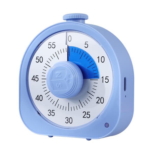 BLÅ Visuell Timer Klokke Blå