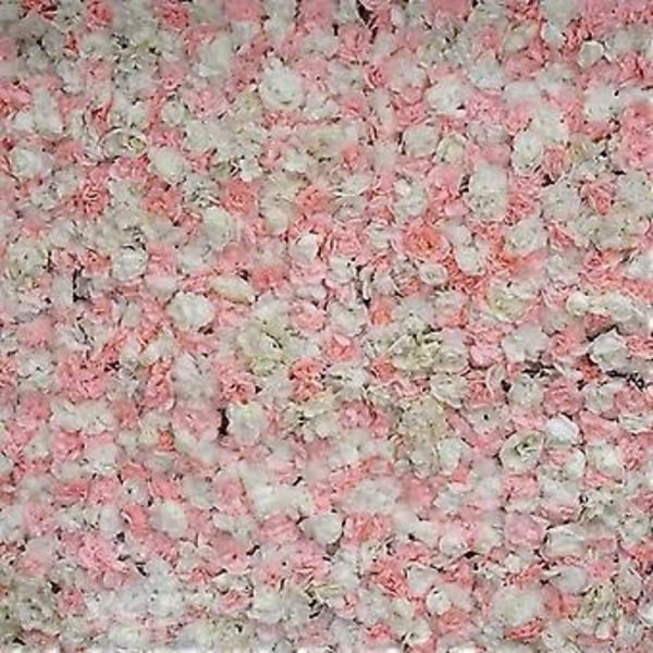 Konstgjorda blompaneler av silkestyg för heminredning, skyltfönster och montrar (Rosa)