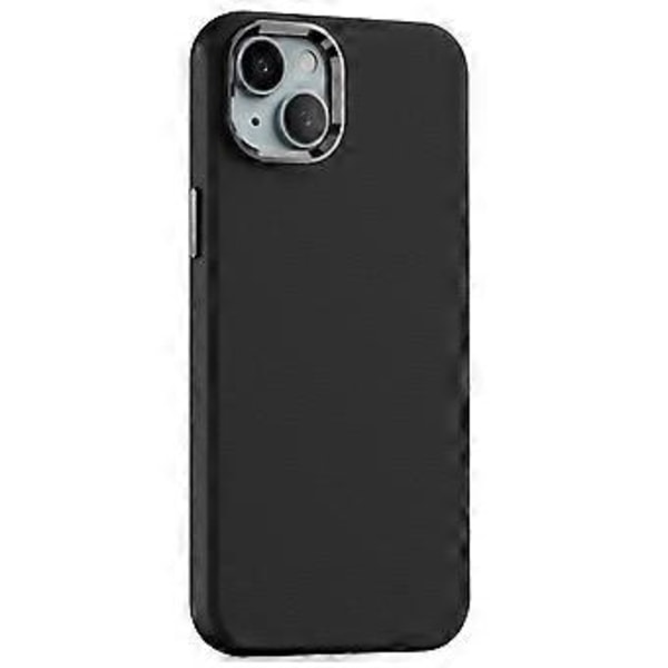 För iPhone 15 Plus Skal PC+PU Läder Anti-Fall Telefonskydd Kompatibelt med MagSafe (Stil C)
