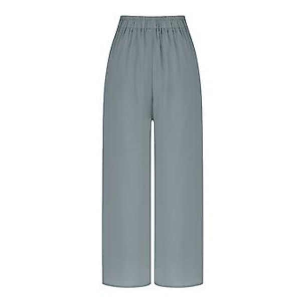 Dam Chiffon Vida Byxor Stora Lösa Temperament Casual Byxor Kjol Byxor Kvinnor M Blå