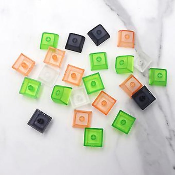 10 st Xda Profil Transparenta Pbt-tangentbordsknappar Mekaniskt Tangentbord Bakgrundsbelyst Tangentbordsknappar