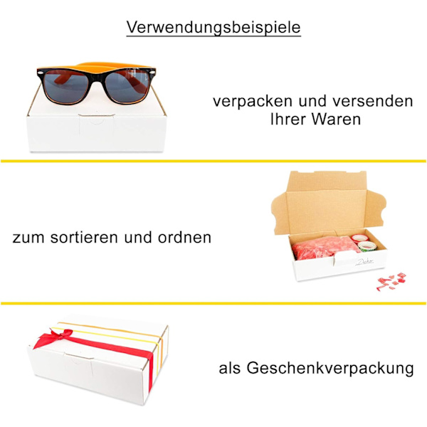 50 esker 24x16x4,5 cm - Brun - Postkasser - pakkepapp
