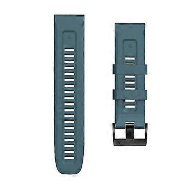 Type B Silikone Urrem 26mm til Garmin Tactix 7 Pro/Fenix 7X/Fenix 6X Pro (Style B)