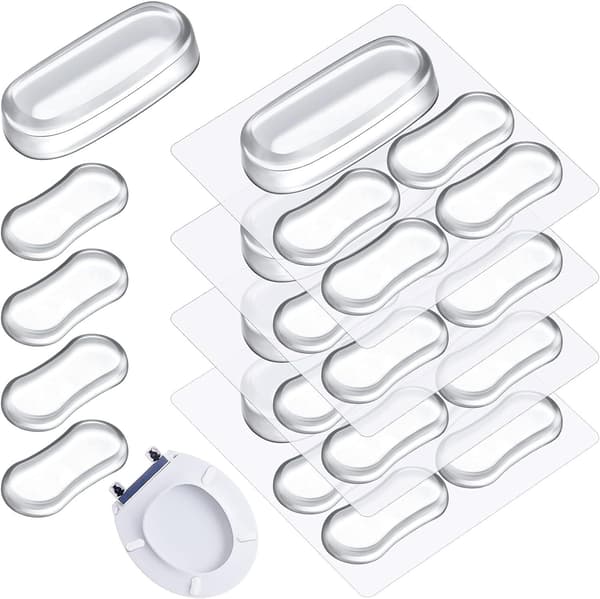 Toiletsædebuffer, Pakke med 20 Toiletsæde Bumpers, Toiletsædebuffer