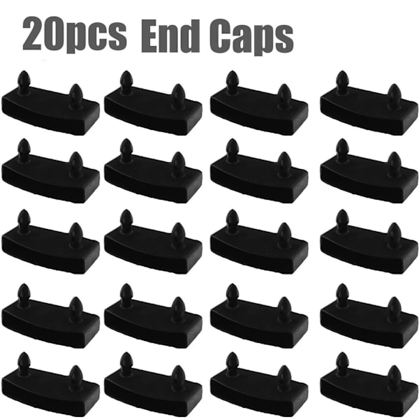 20 kpl Riippukehyksen Tukia 54mm x 9mm Musta Sisäpuoli