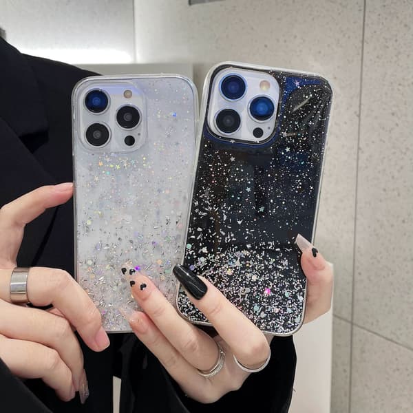 Glittertelefondeksel til Samsung S26 - rosa