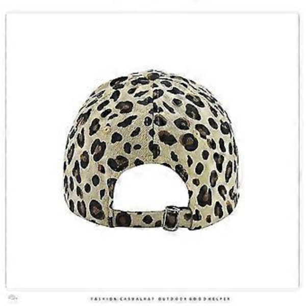 Leopard fløjls baseball kasket til kvinder retro mode buet skygge peaked cap udendørs sport varm hat (grå)