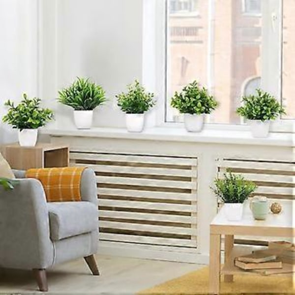 Kunstige Planter Små Kunstige Planter Sorte Badeværelsestilbehør Bruges til Badeværelse, Hjem, Kontorbord, Indretning