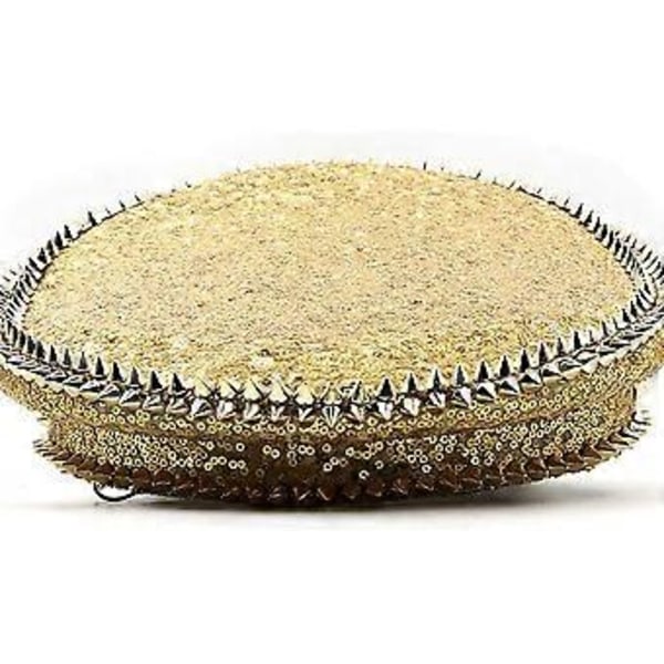 Bröllopshatt för kvinnor Silverpaljetter Diamant Spräcklig Ankunge Tunga Fotografering Hatt Karneval Party Platt Hatt Performance Hatt