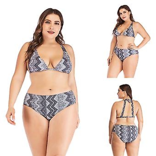 Girl’s swimsuit bikini  plus fat slimming printed slim-fit sexy multi-color swimwear 2xl