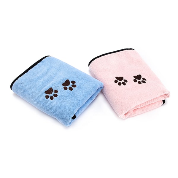Hurtigttørrende hundehåndklæde, 2 STK kæledyrshåndklæder, absorberende hundehåndklæder, kæledyr