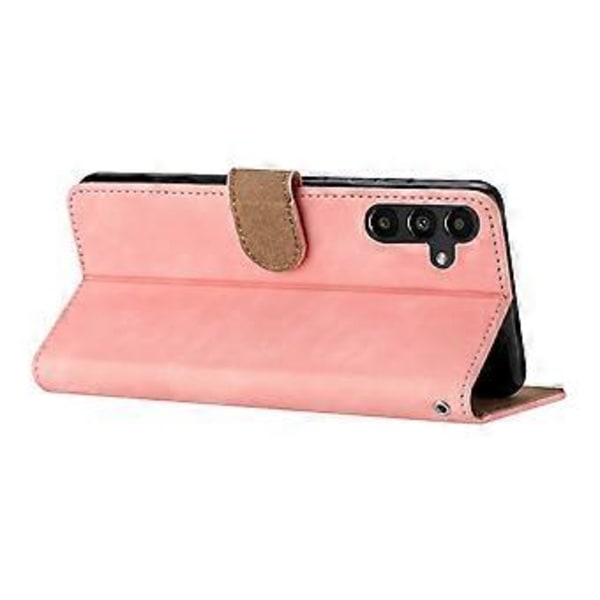 Til Samsung Galaxy A35 5G Etui PU Læder Wallet Stand Sommerfugl Præget Telefon Cover (Style D)