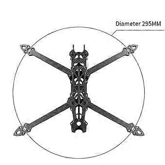 Til Mark4 7 tommer med 5 mm arm Quadcopter Frame Grøn+kulfiber