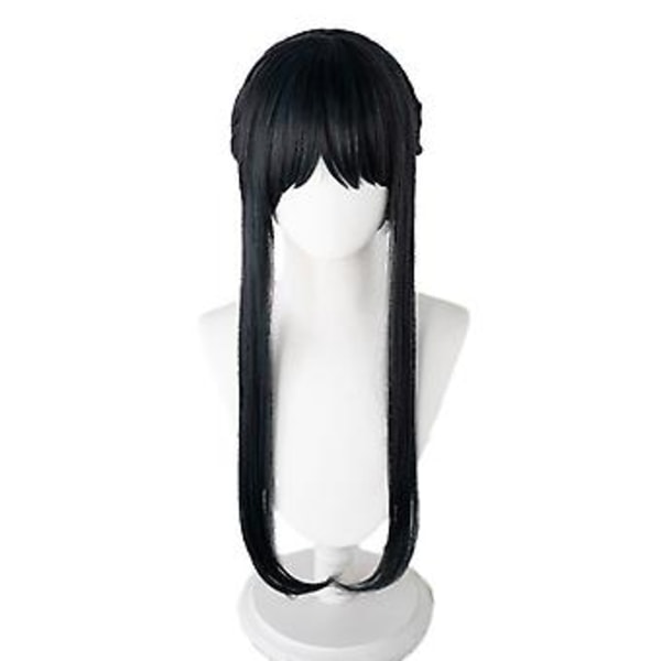 Anime Spyfamily Yor Forger Long Black Cosplay Wig Hair Role Play Party Wigs