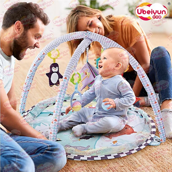 Baby Play Mat, Baby Kick And Gym Play Mat Fitness Musical Activity Center For Infants Toddlers（C）