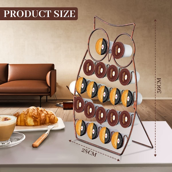 Krembøtteholder Kaffepodsbeholder Kaffekopp Oppbevaringsstativ Coff