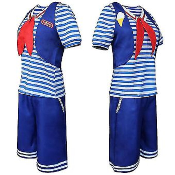 Stranger Things Säsong 4 Robin Steve Harrington Cosplay Kostym Set V (L Kvinna)