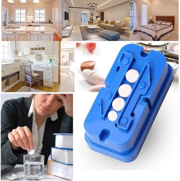 1 stk pillekutter og dispenser splitter pillekutter medisin Spl