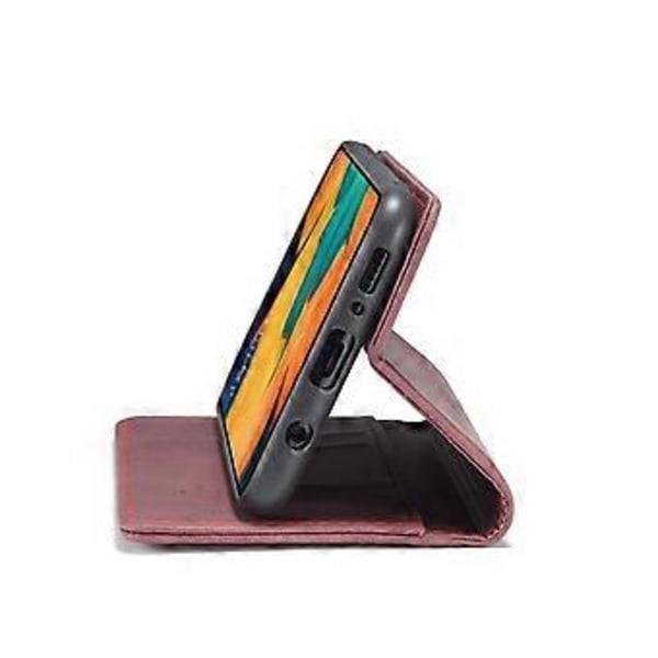 For Samsung Galaxy M30/Galaxy A40s Deksel CASEME 013 Serie Kortholder Stativ Lær Telefon Deksel (Stil D)
