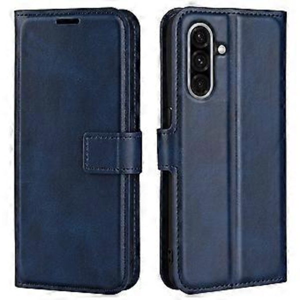För Samsung Galaxy A36 5G Ställfodral Anti-Rep Kalvtextur Läder Telefonskal (Stil G)
