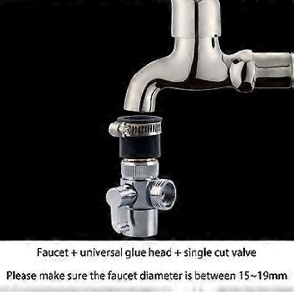 Alloy 1/4\" Rør Enkelt Snit til Ventil Diverter Switch Vanddeler Konvertering