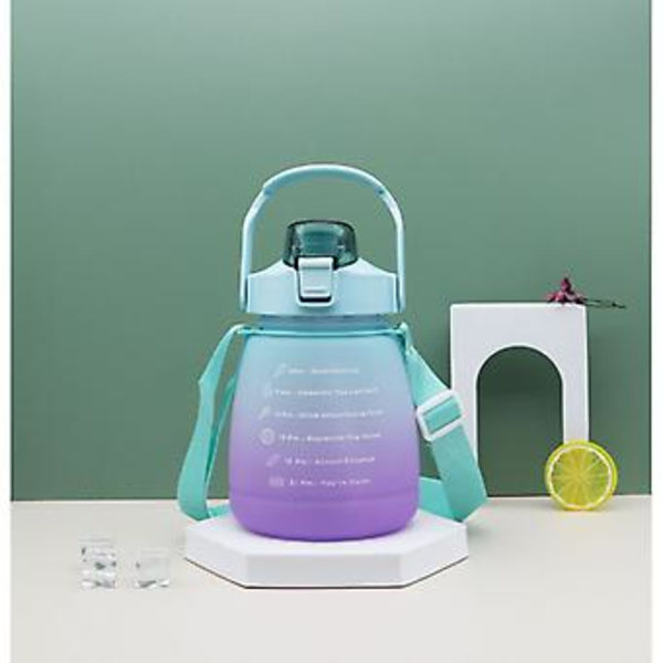 1300 ml Vedenpullo Oljella Tytöille Muovi Kätevä Vesi Kuppi (Vihreä)