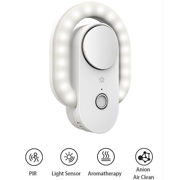 Rabatt Smart Dubbel Sensor Nattlampa Anjon Luftrenare Touch L