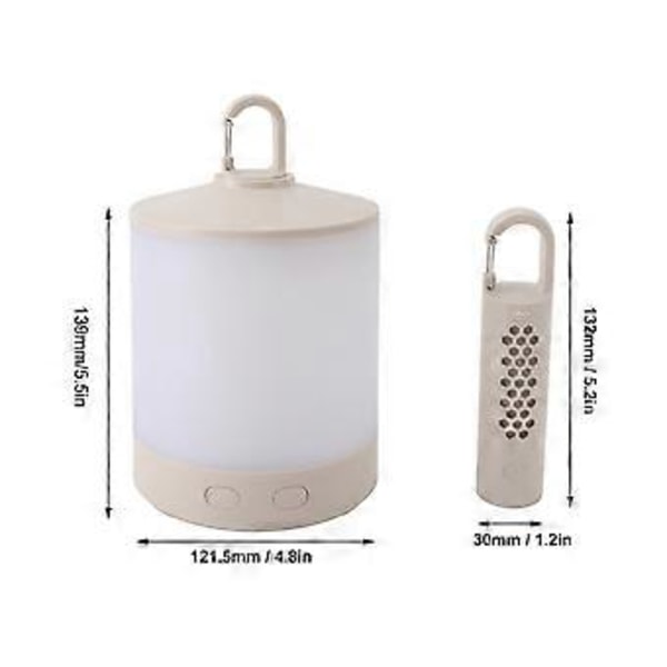 LED Sladdlös Lykta Bordslampa 3 Lägen Touchkontroll Steglös Dimning Uppladdningsbar Bärbar LED Bordslampa Nattlampa
