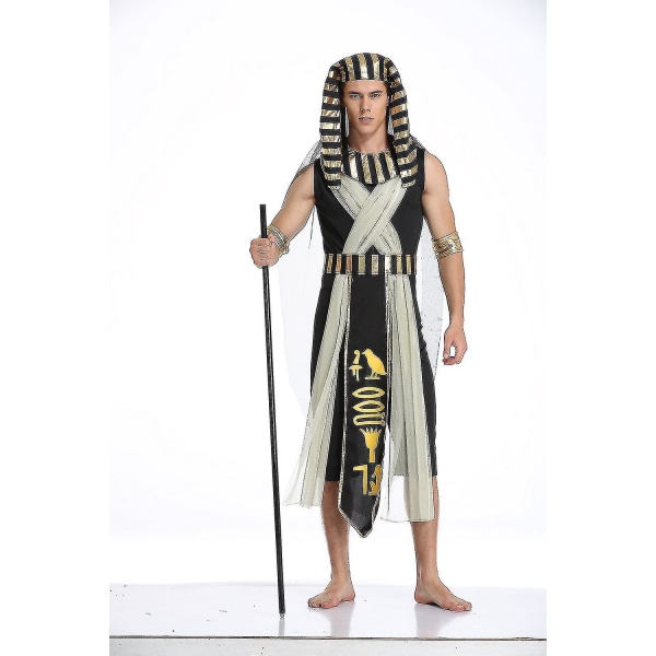 Egyptisk farao Cleopatra grekisk gudinna kostym Cosplay scen Opera performance kostym Halloween påsk L Man