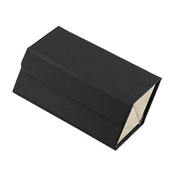 Læder Opbevaringsæske til Flere Briller PU Læder 2/3/4/5/6 Par Solbriller Holder Æske Brilleholder (L6400 Sort)
