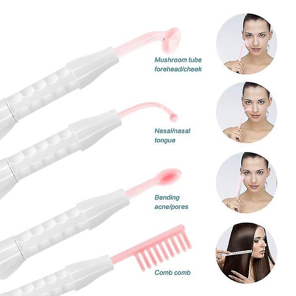Högfrekvent stav, bärbar rödljusterapi högfrekvent ansiktshudstramningsstav maskin anti-aging