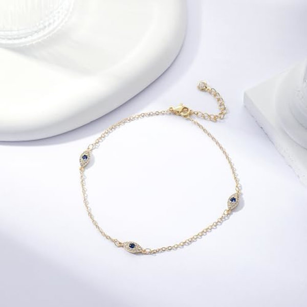 Naisten nilkkakorut 14K aitoa kultaa hopeapinnoitetut nilkkakorut trendikkäät vedenpitävät Boho nilkkakorut sarja säädettävä siro söpö