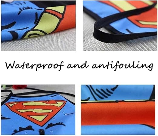 2 stk. køkkenforklæder - Superman-version til mænd og kvinder, par