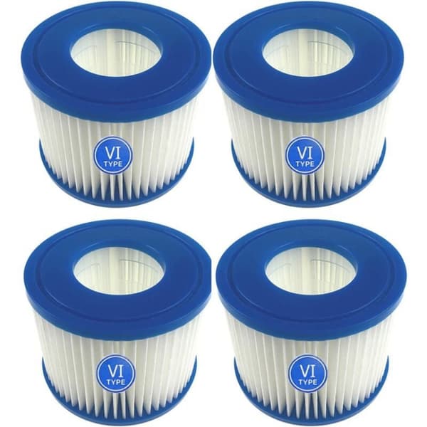 4 stk. erstatningsfilterpatroner for Lay-Z-Spa Bestway Flow