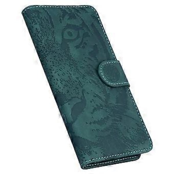 För Honor X7a 5G Ställ Plånboksfodral Tiger Mönster Präglat PU Läder Flip Telefonfodral (Stil C)
