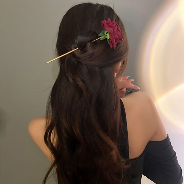 Romantiske rosebuketter hårnåler blomster hårnåler med rhinestones