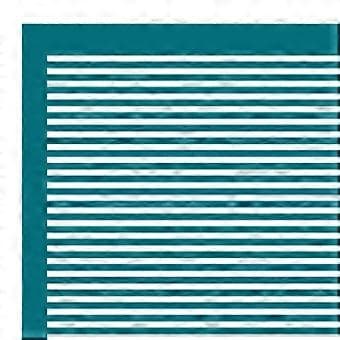 Silketryk til polymer ler, stencil til DIY til tekstur baggrundsnet (lige linje)