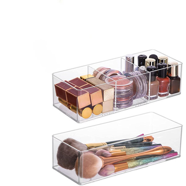 Transparent akryl toilettaske, transparent toilettaske, palett