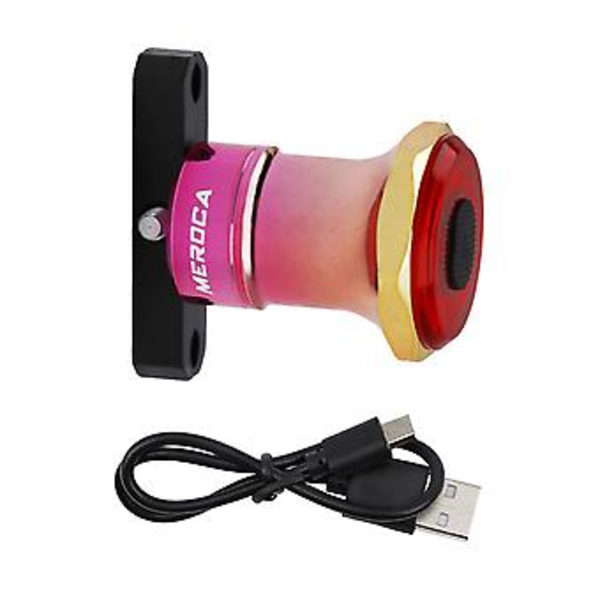 Älykäs polkupyörän takavalo Automaattinen käynnistys/pysäytys Jarrutunnistus Ipx6 Vedenkestävä Usb-lataus Pyöräily Led-takavalo (kulta)