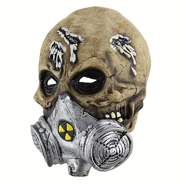 Halloween Horror Biokemisk Gasmaske Skalle Cover Latexmasker