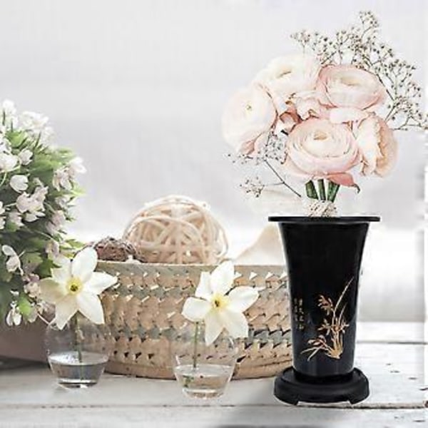 2 Set Plast Stora Orkidékrukor Orkidé Plantkruka Orkidé Planteringskärl Blomkrukshållare