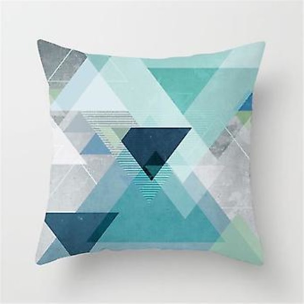Pudebetræk Sofa Pudebetræk Boheme Middelhavs Stil Serie Dekorativ 18 tommer (W Teal Blå)
