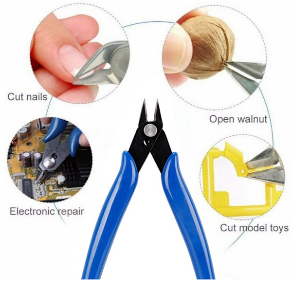 Wire Cutter Pliers, Side Cutting Nippers Wire Cable Cutter Steel Diago