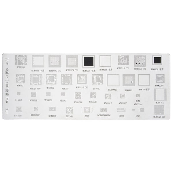 4 stk. Universal Bga Stencil til Mtk Msm Ipad Cpu Ram Pm Power Ic R