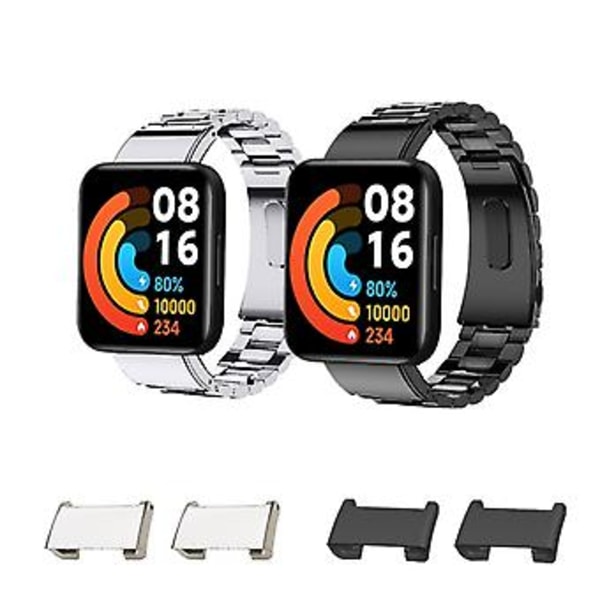 1 Par Armbandsadapter Länkfäste för Watch 2/Watch Lite 2 (Silver)