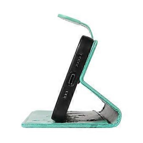 Samsung Galaxy A06 -kotelo, kukkakuvioinen PU-nahkainen lompakkokotelo (tyyli F)