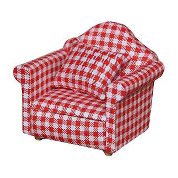 Miniatyr Lænestol Sofa & Pude Bage Dessert Dekoration Børns Gave XH (10)