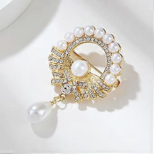 Mode krave broche, corsage perle broche