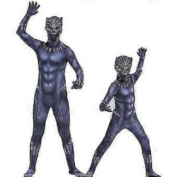 Lasten Spider-Man Iron Man -asu Cosplay Panther Venom Haalarit.a. V (130cm Panther)